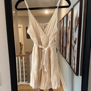 American Eagle Ivory Textured Dress